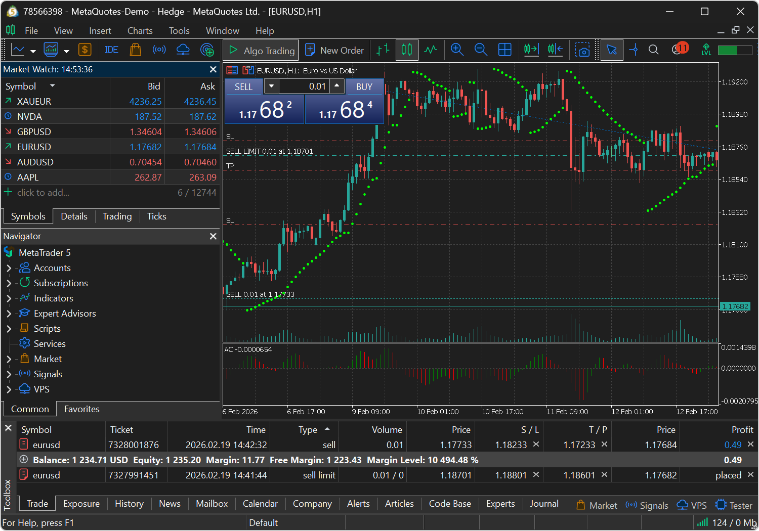 Account Position Calculator USDTRY